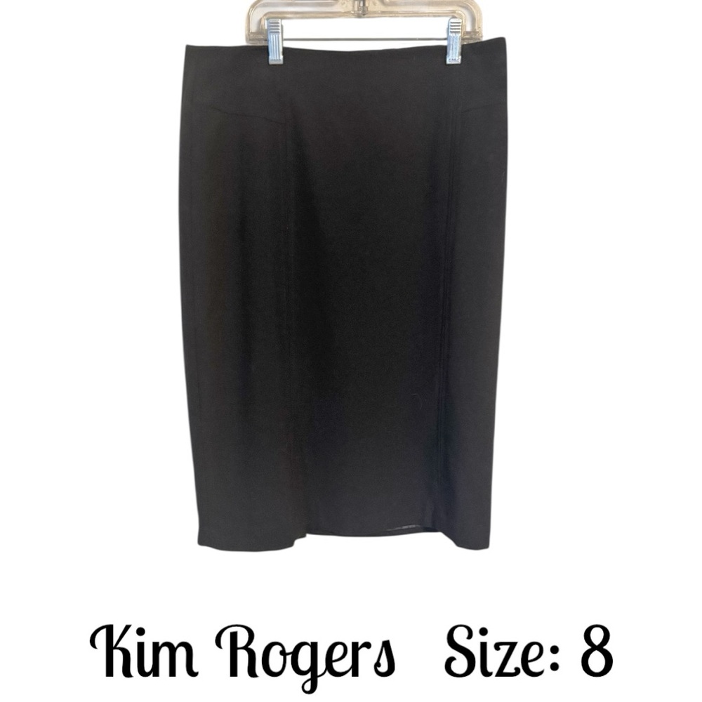 Kim Rogers Black Pencil Skirt Office/Career/Professional SIZE: 8 #V - Picture 1 of 9